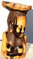 Statuette buste femme en ébène BFE5