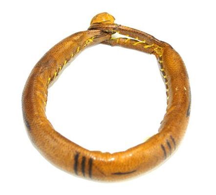 Bracelet africain artisanal en cuir