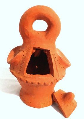 Brule encens en terre cuite du Sénégal 1208-A